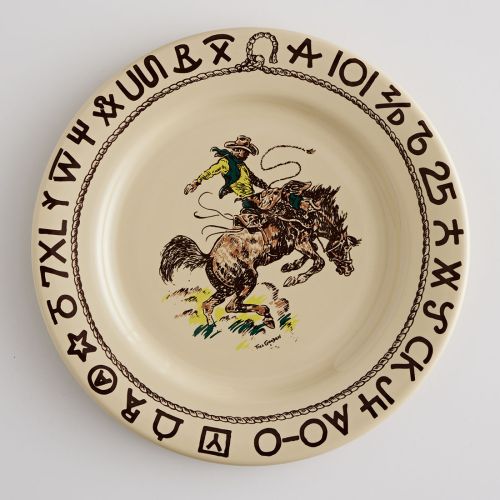 Rodeo Pattern Dinner Plate