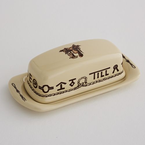 Boots & Saddle Butter Dish