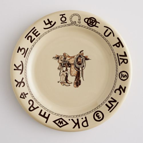 Boots & Saddle Lunch Plate