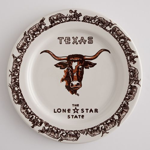 SPECIAL LIMITED EDITION: Texas Longhorn Dinner Plate