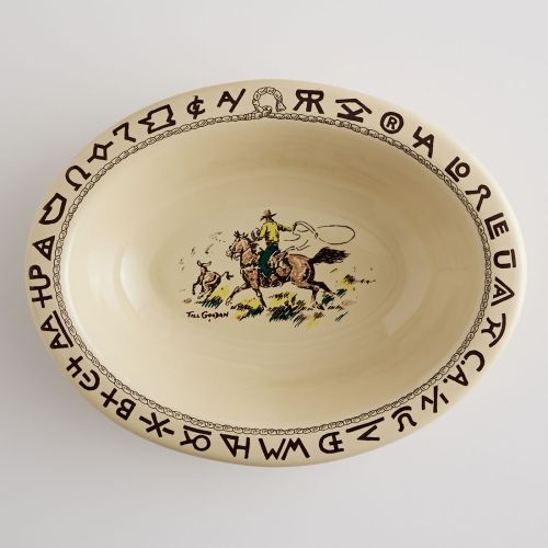 Rodeo Oval Serving Bowl