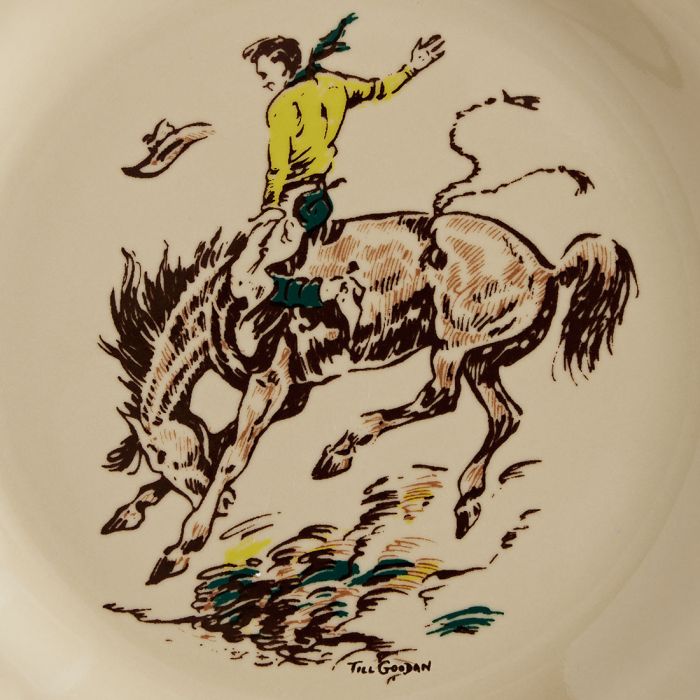 Rodeo Pattern Dessert Plate | True West