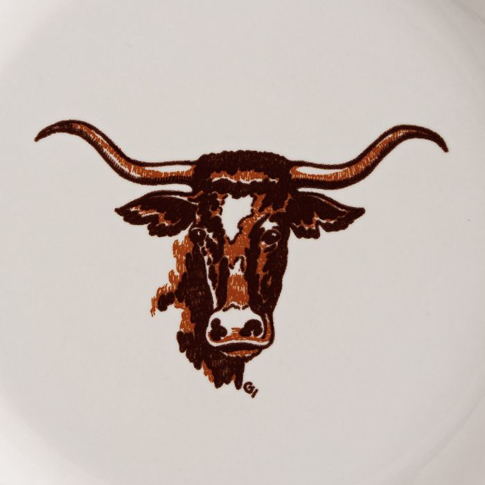 Longhorn Pattern Lunch Plate | True West
