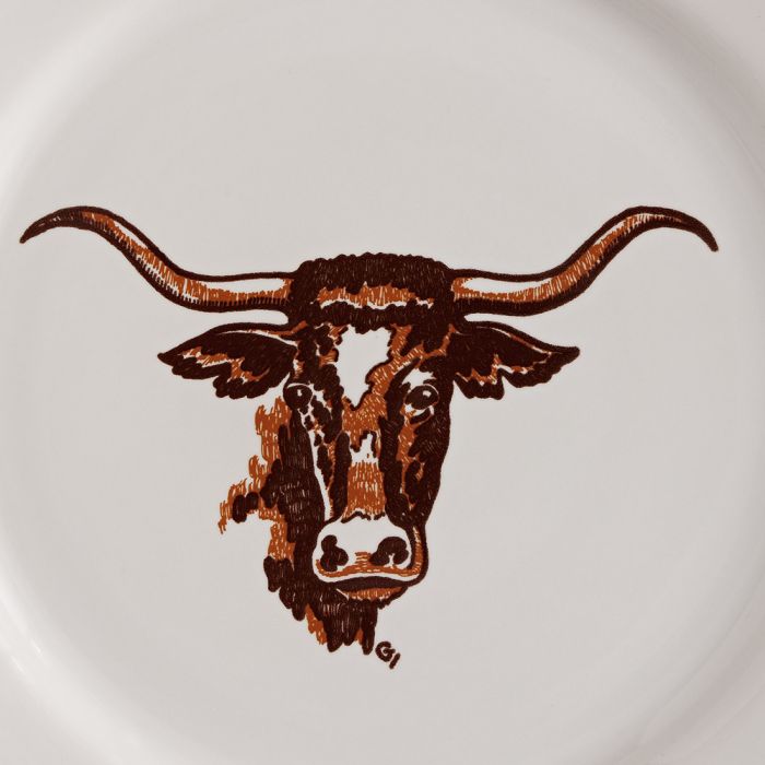 Longhorn Pattern Classic 5-piece Place Setting | True West